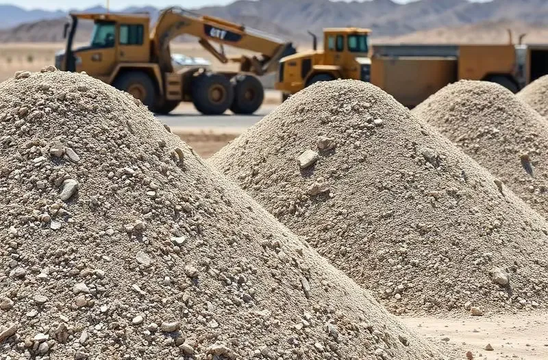 construction material piles heavy machinery las vegas delivery