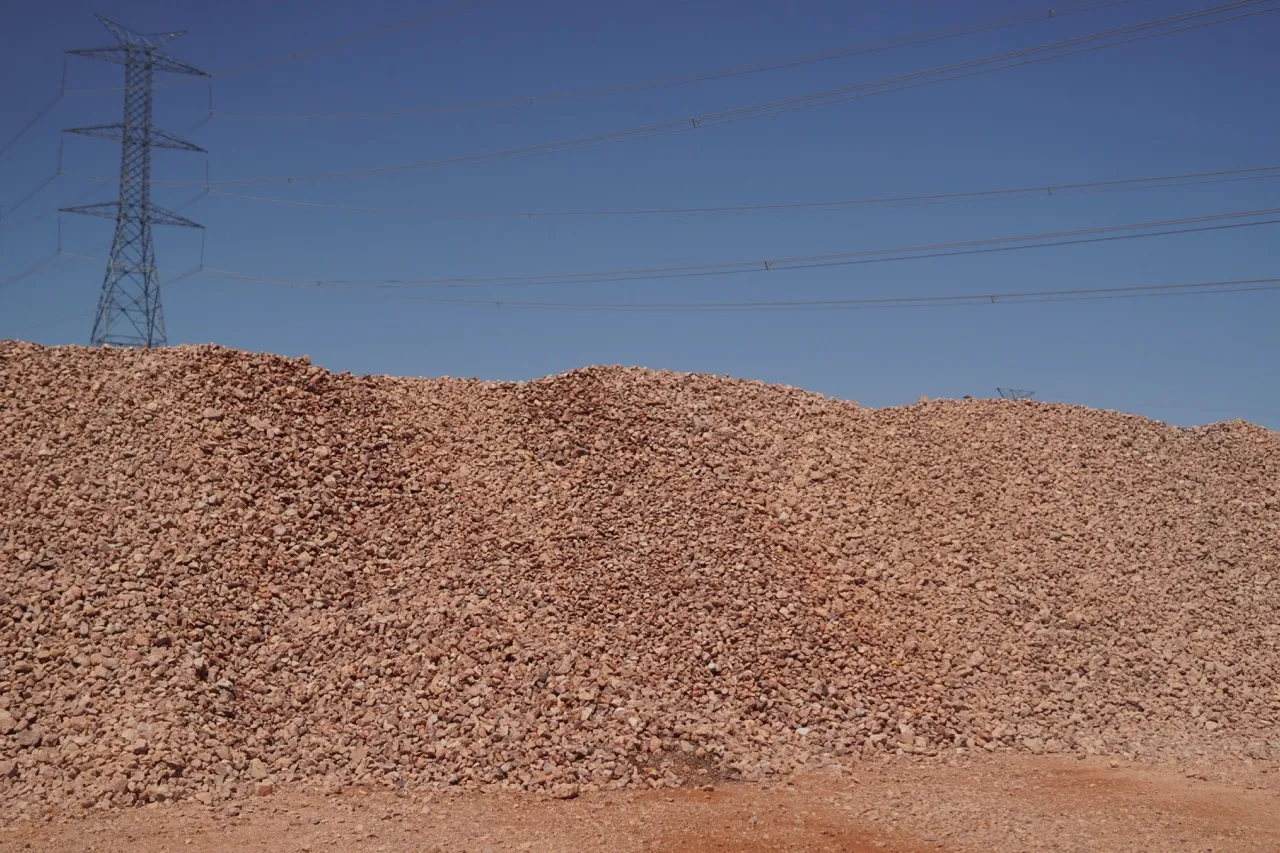 red decorative rock las vegas
