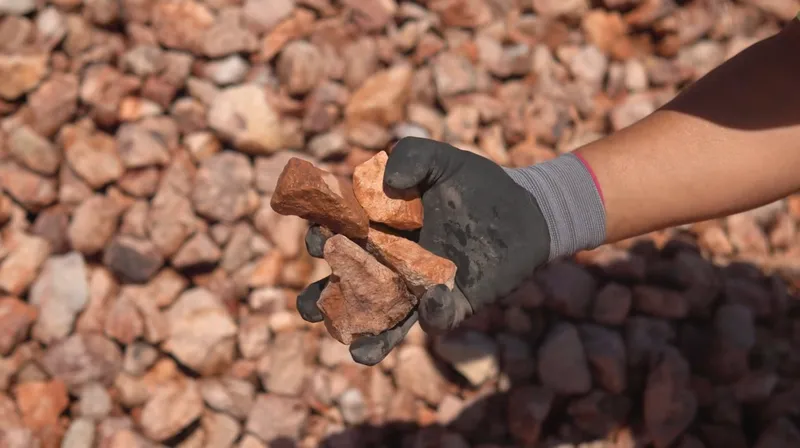 2x4 inch red decorative rock las vegas